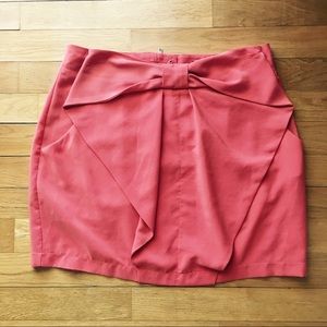 Peach mini skirt!